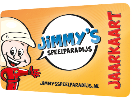 afbeelding van het pasje van Jimmy's Speelparadijs jaarkaart