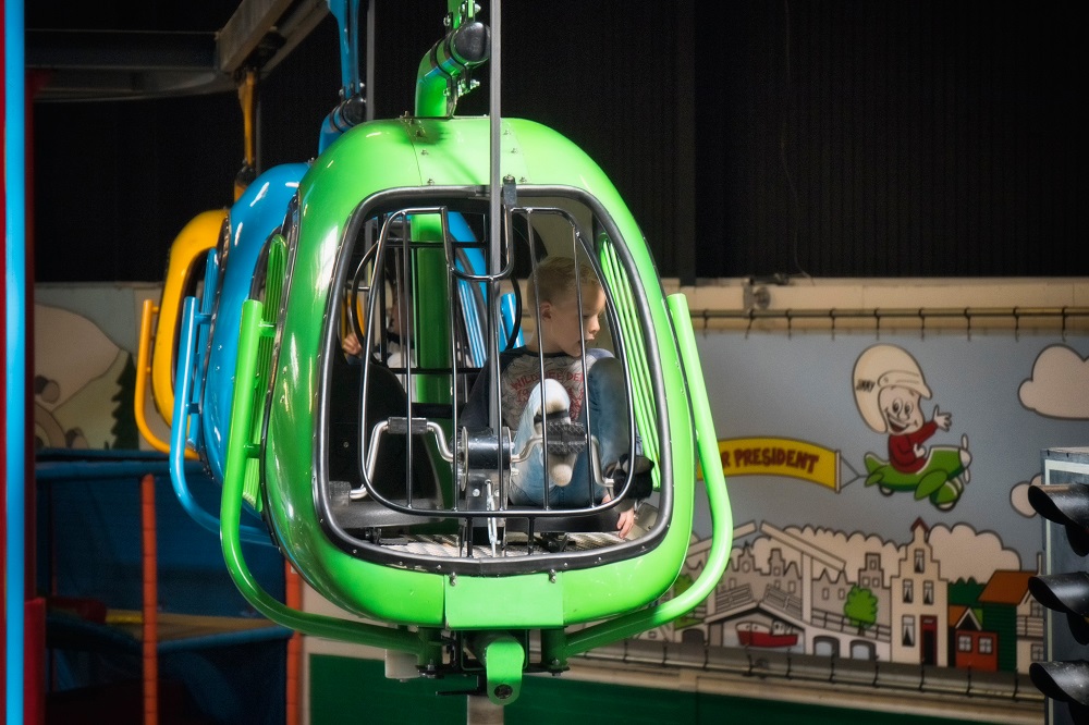 Met de monorail van Jimmy's Speelparadijs ontdek je het hele speelparadijs van boven