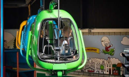 Met de monorail van Jimmy's Speelparadijs ontdek je het hele speelparadijs van boven